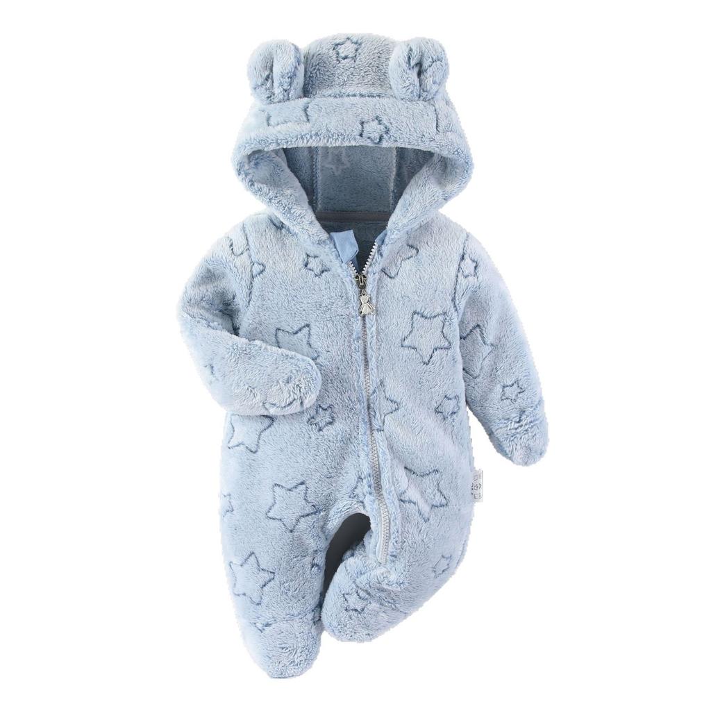 Baby Fall Winter Romper Onesie Newborn Infant Cotton Padded Footie Jumpsuit Long Sleeve