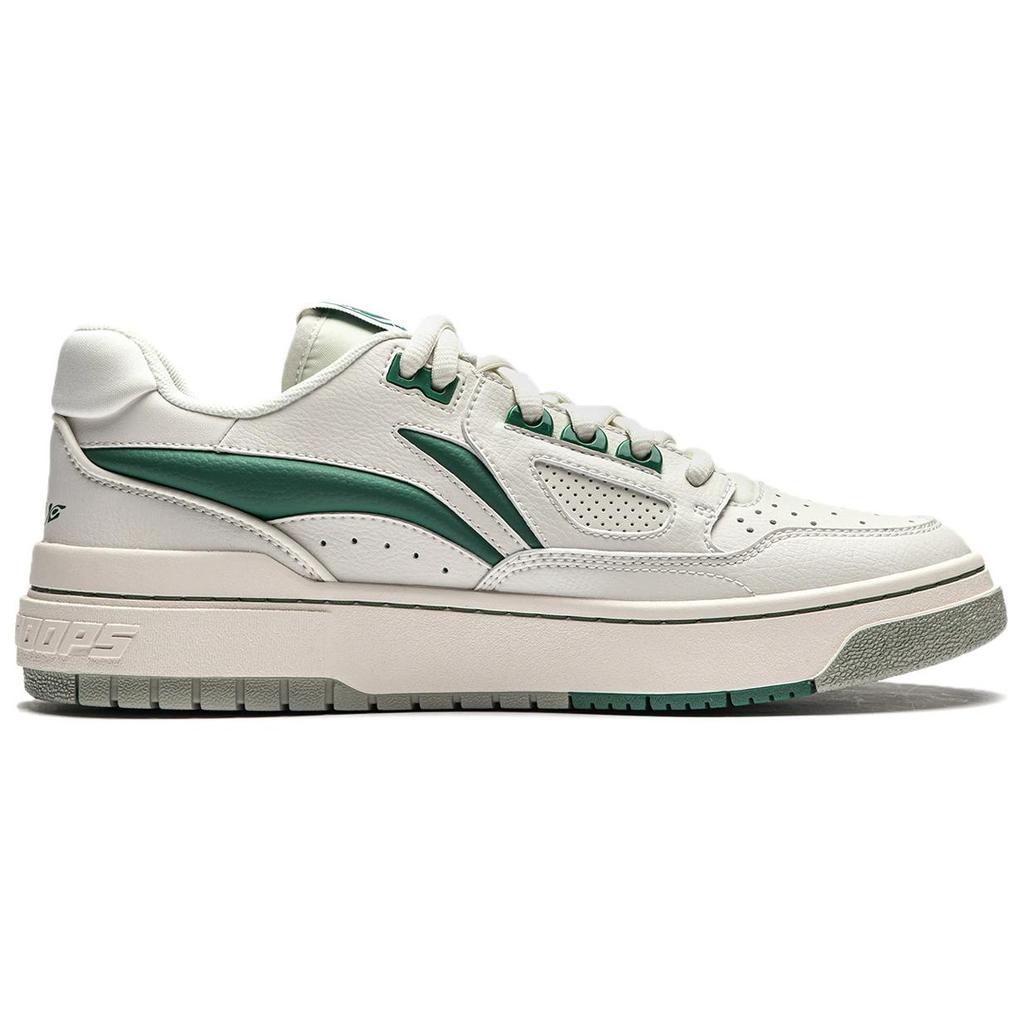 new LiNing New Arrival Cushioning, Slip Resistant, Abrasion Resistant, Rebound Low top Basketball Shoes Men's Beige Green