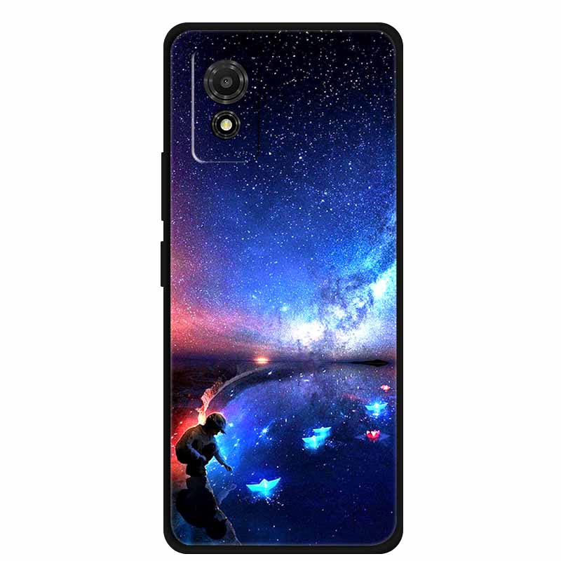 Phone Case For TCL 501 Case TCL501 Painted Cat Silicone Protective Cover for TCL 501 T433D 2024 Bumper Protector Fundas Coque