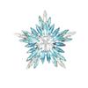 Creative Star Pins Blue Purple Women Brooches Badge Fashion Snowflake Flower Brooch  Gift