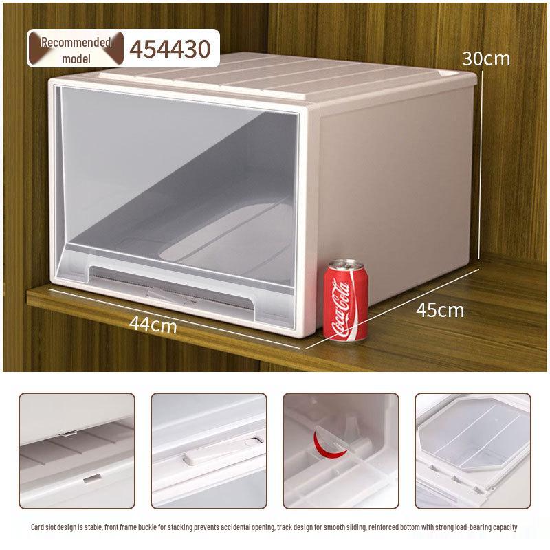 Japanese Thickened Plastic Transparent Shoe and Clothes Organizer Drawer