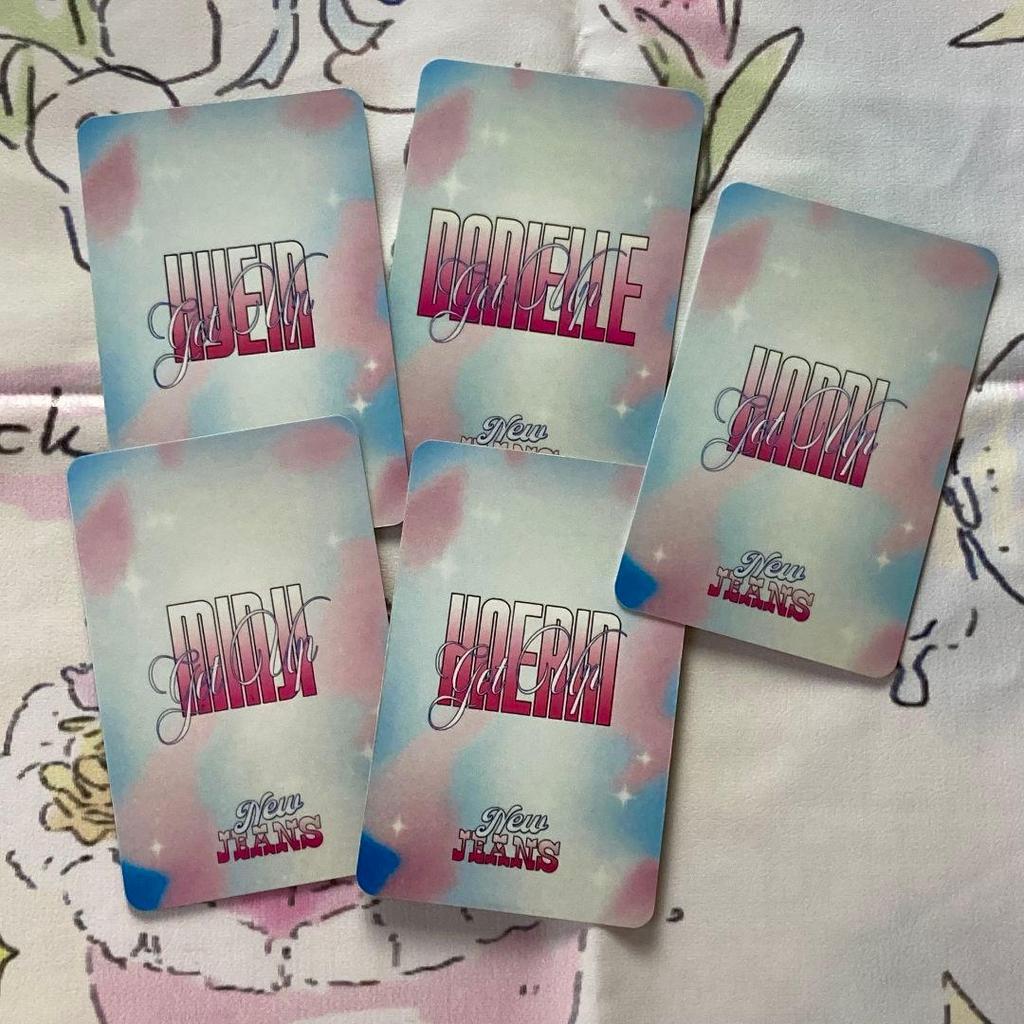[USED] NewJeans NJZ Popular Songs Get Up Sanok Public Broadcast Trading Cards 5 Pieces