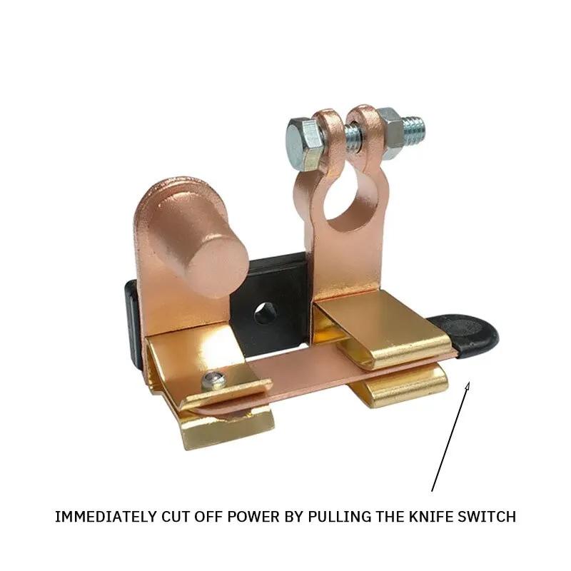 1PC SW017 Power Off Switch Knife Motorcycle Battery Leakage Protection Switch Modified Brass Switch Motorcycle Available