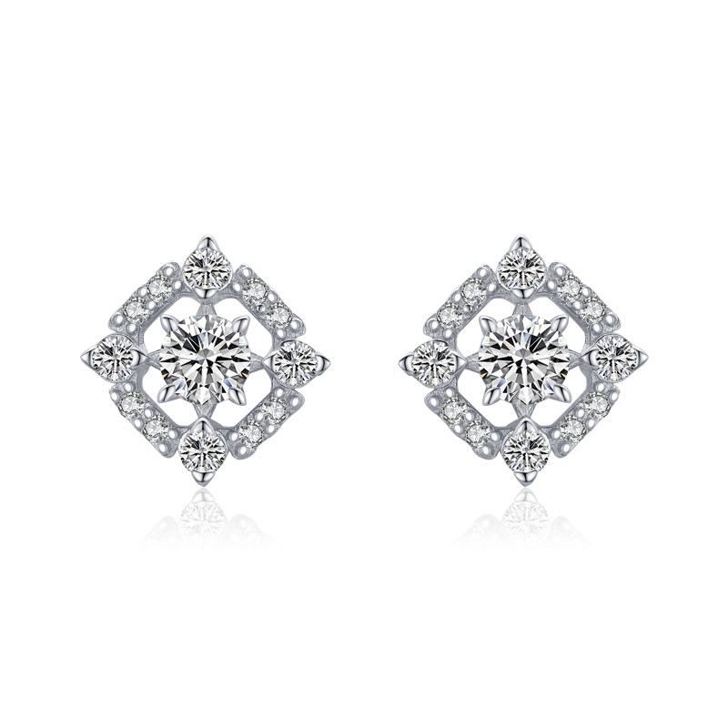Tancise 925 Sterling Silver Zircon Earrings Drop Earrings For Women Wedding Party Gifts