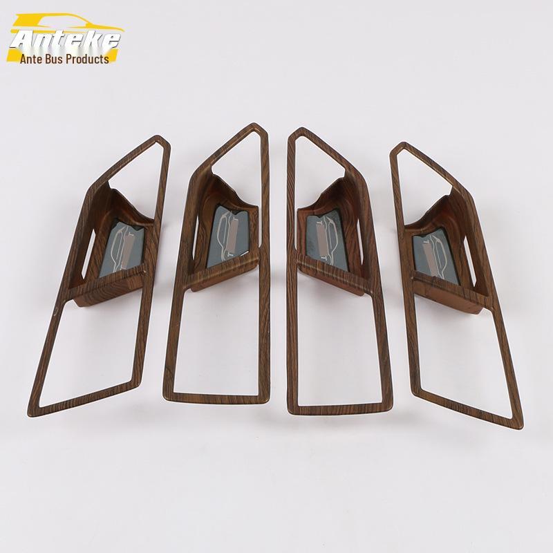 Fits 17 Teramont Models: Interior Door Bowl Decorative Panel & Anti-Scratch Handle Protective Film Accessories.