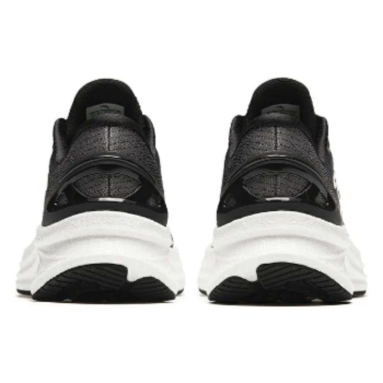 Anta Round Toe Lace-Up Low-Top Nitrogen Technology Running Shoes Men sneakers Black Gray 112415582-9