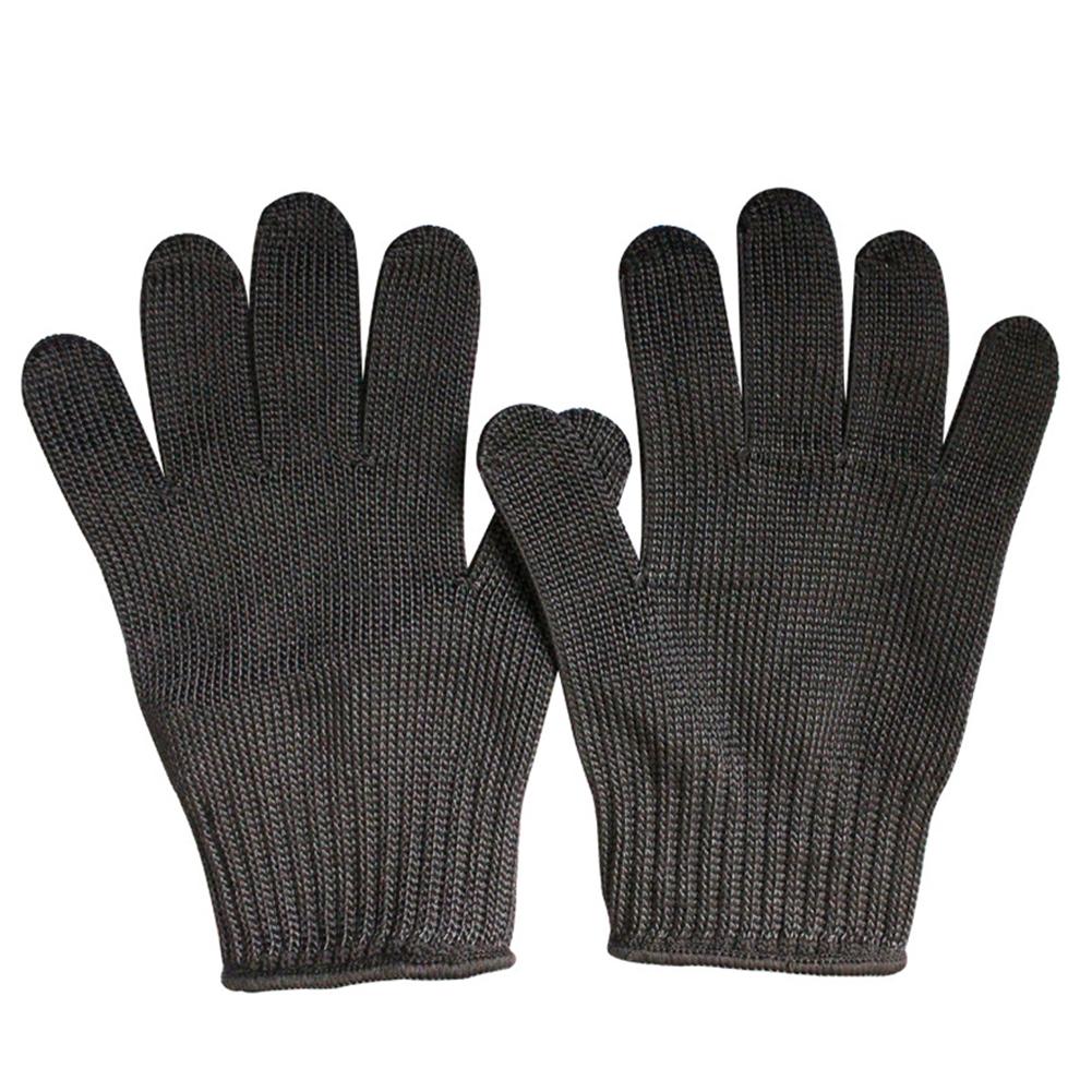 1 Stück Schnittschutzhandschuhe aus HPPE der Stufe 5, schnittfeste Handschuhe, schnittfest, stichfest, Edelstahldraht, Metallgeflecht, Küchen- und Metzger-Sicherheitshandschuh