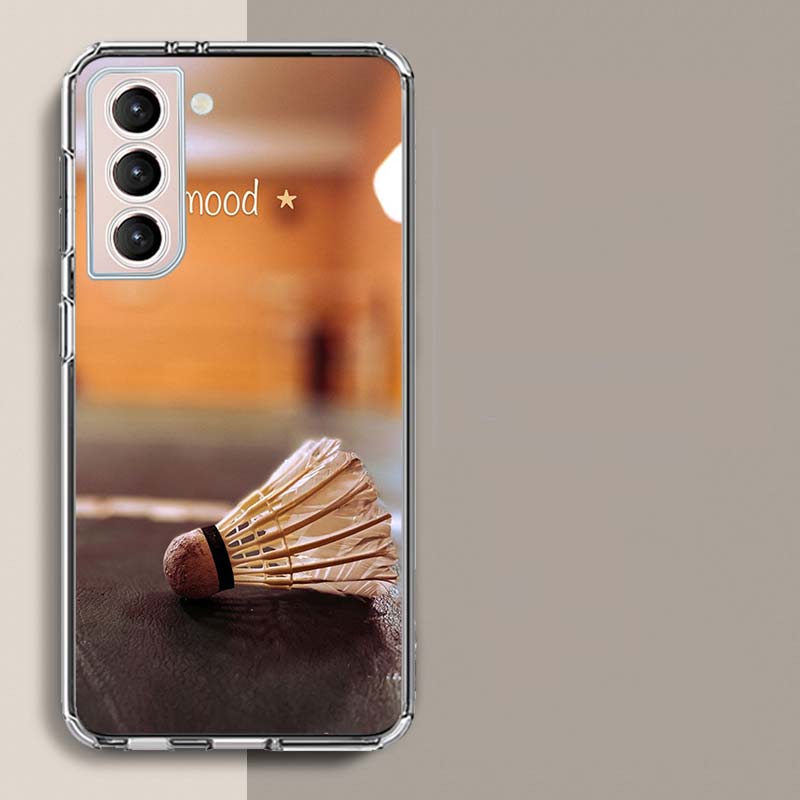 Badminton Sport Phone Case For Samsung A16 A26 A36 A56 A17 A15 A25 A35 A55 A14 A24 A34 A54 A04S A05S Galaxy Note 20 10 9 8 A9 A8