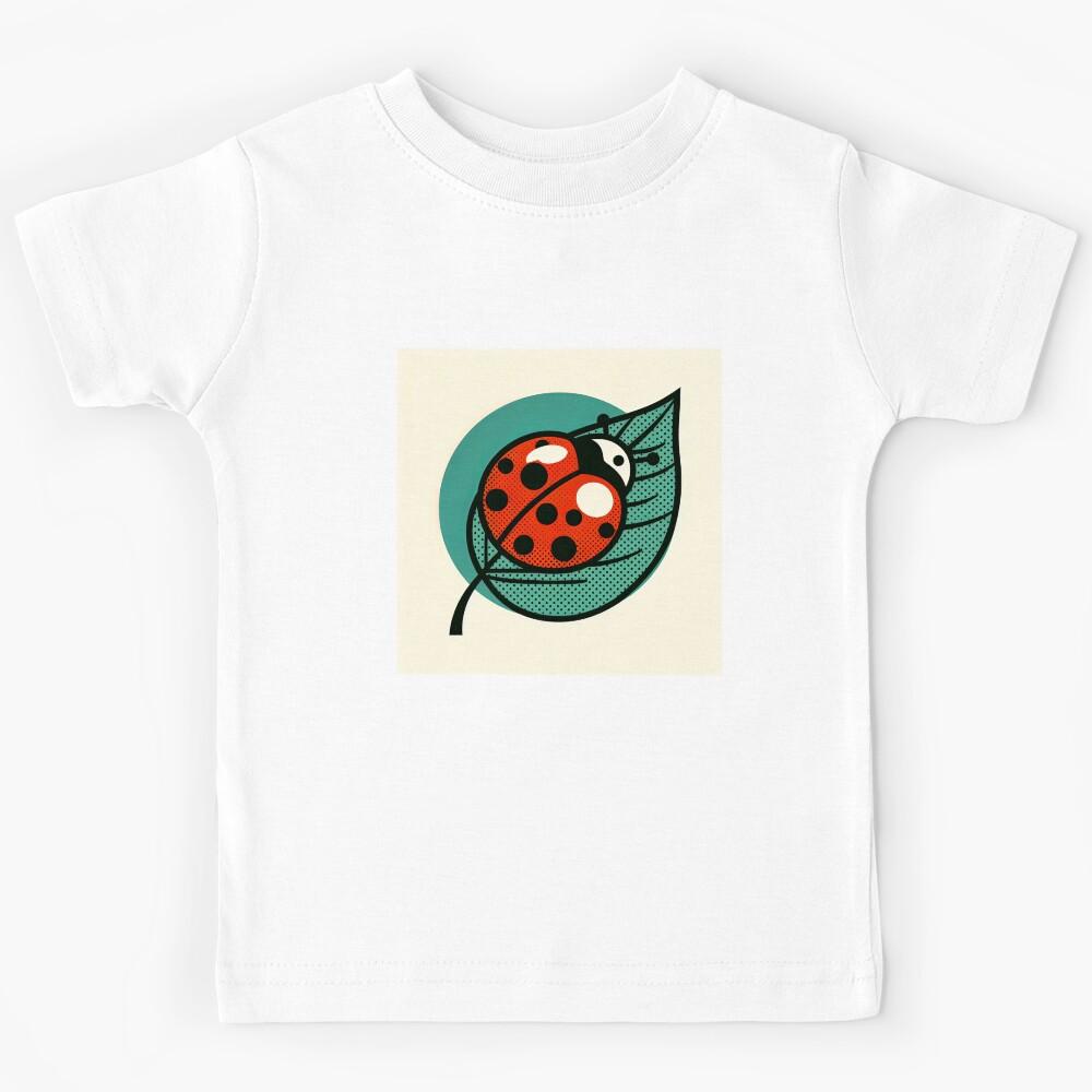Ladybug Pop Art Style Kids T-Shirt 130