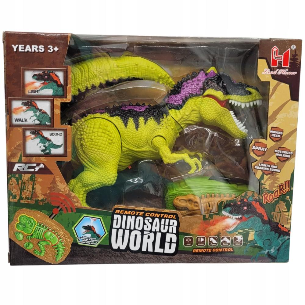 Dinosaur R/C Controlled Pilot Walks Sounds Remote Controlled Light Steam