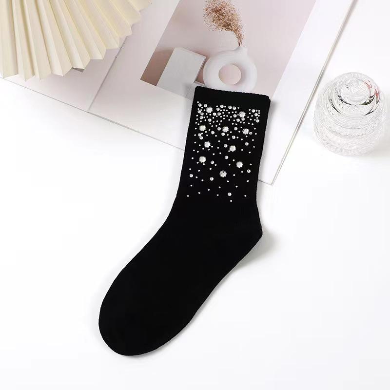 

Носки Starry Sky Diamond Cotton Socks 2023 года — элегантные, прочные, легкие, роскошные, универсальные, средней длины One Size