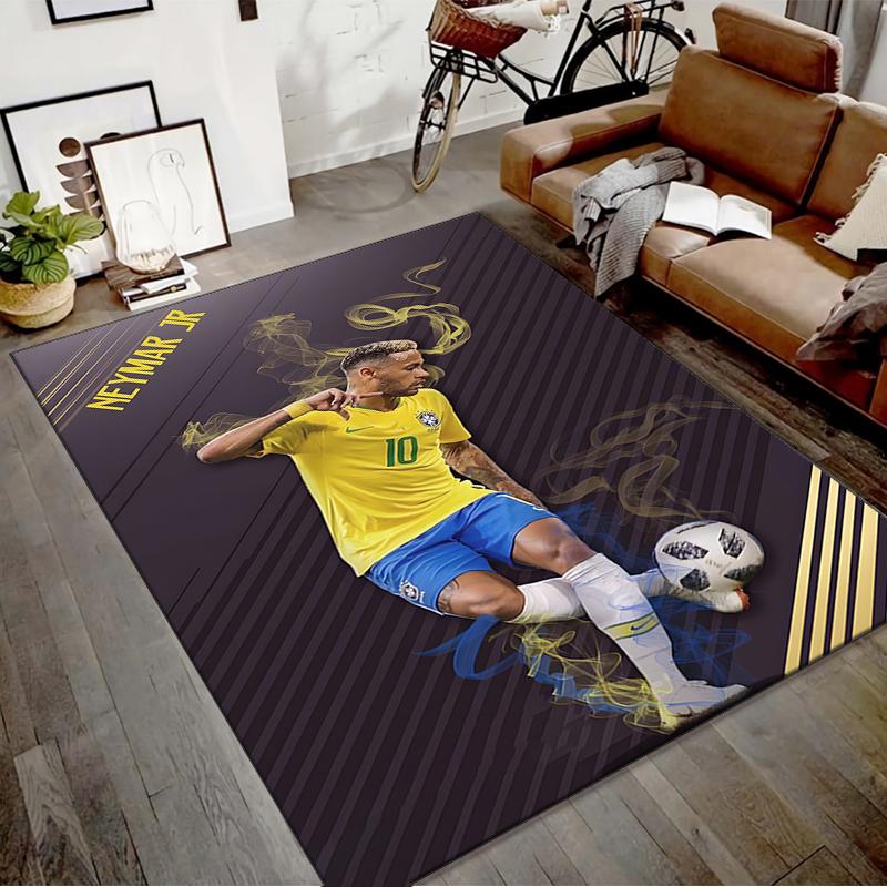 1pc Neymar14 Design Printed Area Rug Carpet for Bedroom Living Room Home Decor Rugs Mat Non Slip Mat Rug for Bedside