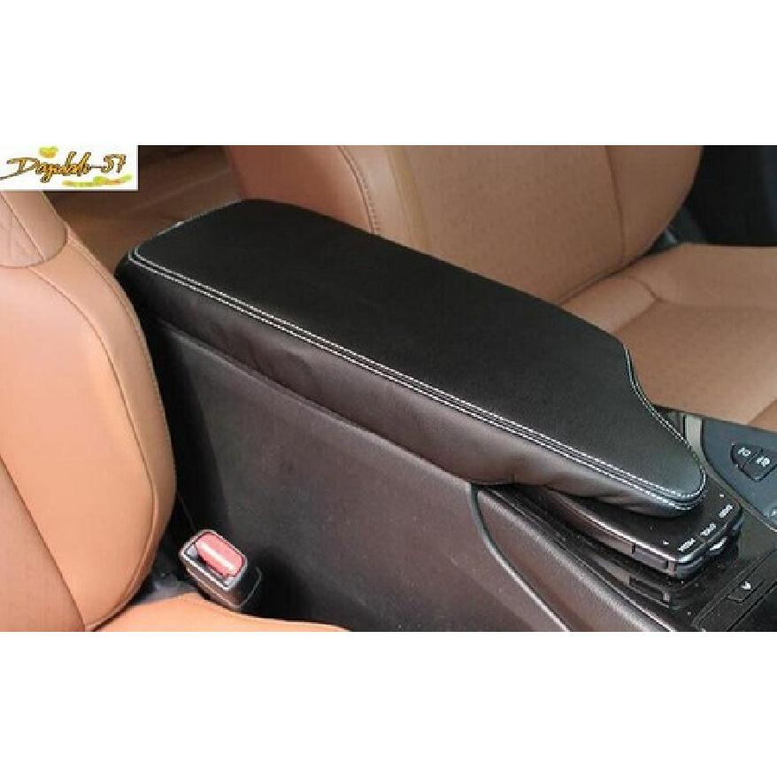 Black Leather Car Armrest Box Protector Cover For Lexus UX200 250h -