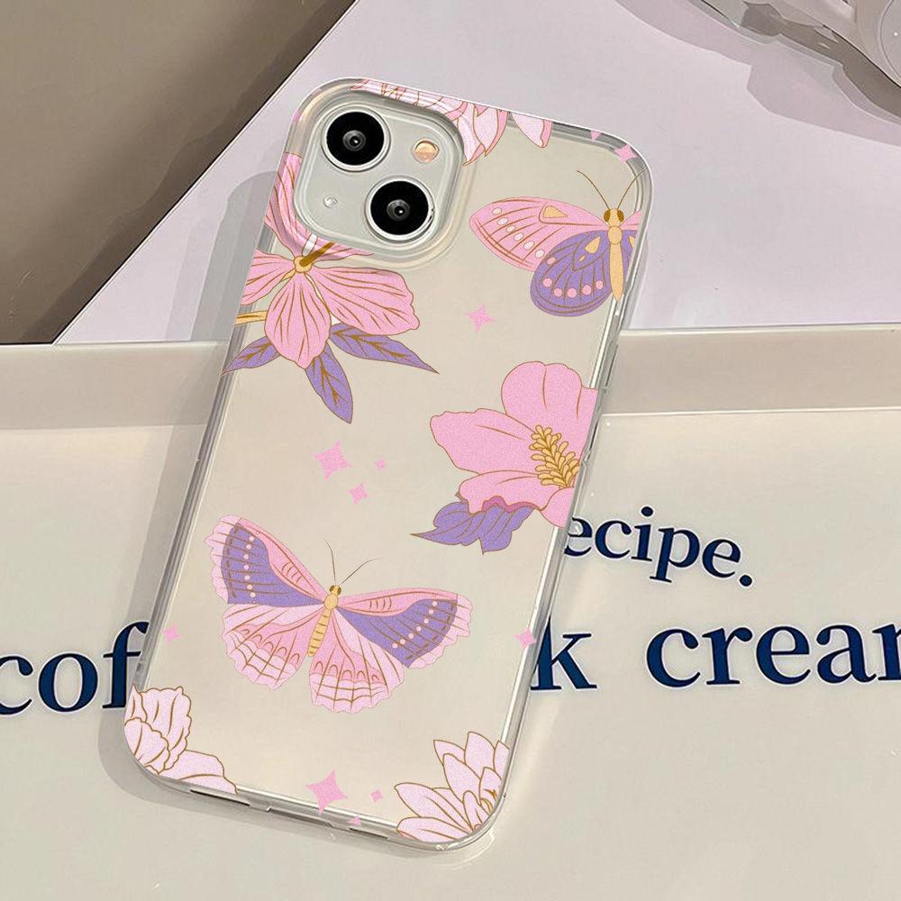 Retro creative butterfly for iPhone17ProMax mobile phone case 17 Apple 16/15 matte 14 all-inclusive