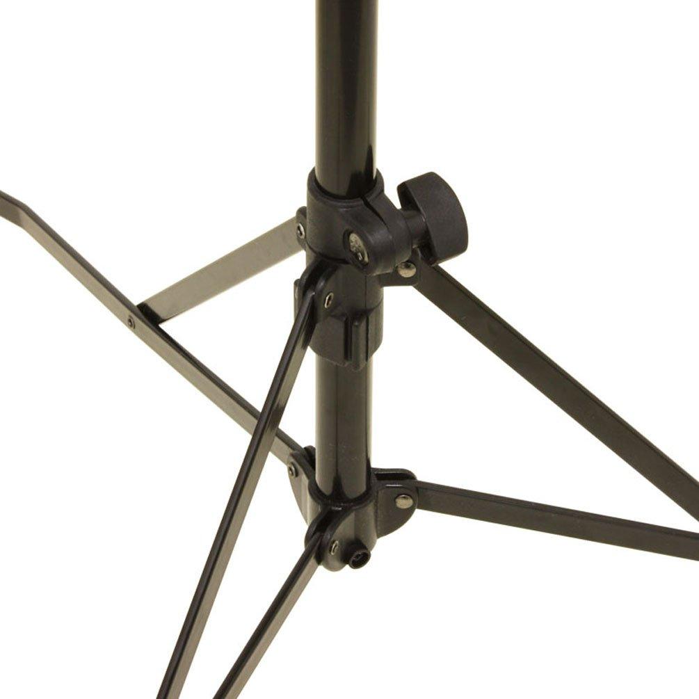 ARIA AMS-100 Lightweight Aluminum Music Stand, Approximately 650g, Black, Includes Dedicated Pouch
