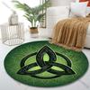 Multiple sizes Mysterious Celtic Trefoil Pattern Round Carpet Living Room Bedroom Table Chair Sofa Decorative Carpet