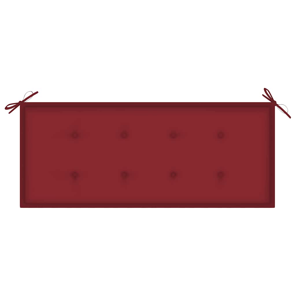 vidaXL Garden Bench with Cushion 120 Cm Solid Acacia Wood