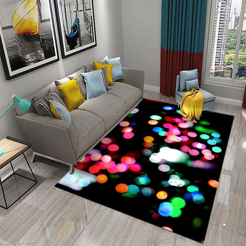 Tapete Espacial 3D Arte Visual Tapete Paisagem Adolescentes Design Moderno Tapetes de Área Retangulares Quarto Tapetes Macios Tapete Plano Sala de Estar Tapete de Porta