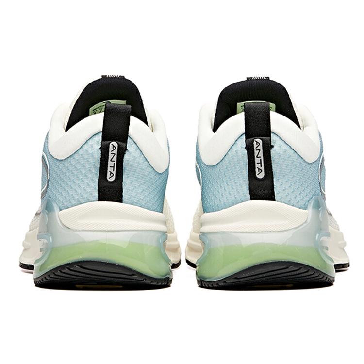 Anta Tron 1.0 Cushioning Anti-Slip Wear-Resistant Breathability Low-Top Running Shoes Men's White Blue 112115586-2