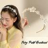 Pearl Flower Headband: Fairy White Bridal Crown