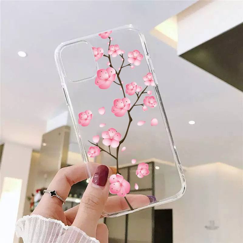 

Чохол для телефону Cherry Blossom Tree Fundas Shell Cover для Iphone 6 6s 7 8 Plus Xr X Xs 11 12 13 Mini Pro Max iphone 11