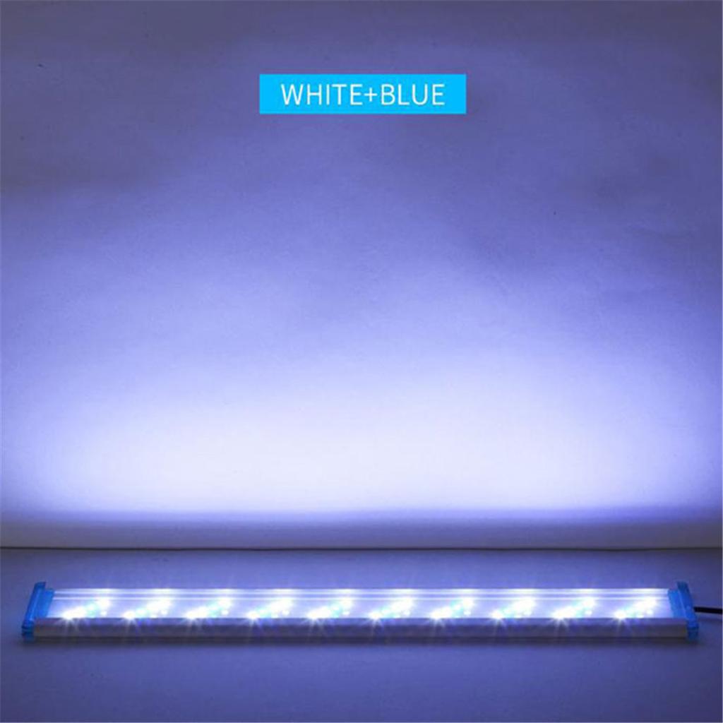 L18/28/38/48cm LED Aquarium Light for Plants,Plug In Full Spectrum Fish Tank Light with Extendable Brackets for Freshwater