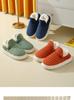 Comfort Plus Velvet Cotton Slippers with Heel Cover - Cozy Indoor Winter Footwear for Couples