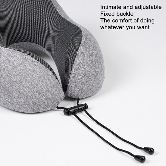 U-shaped Pillow Memory Foam Travel Neck Pillow Comfort Support Neck Cushion for Cars Trains Home Office