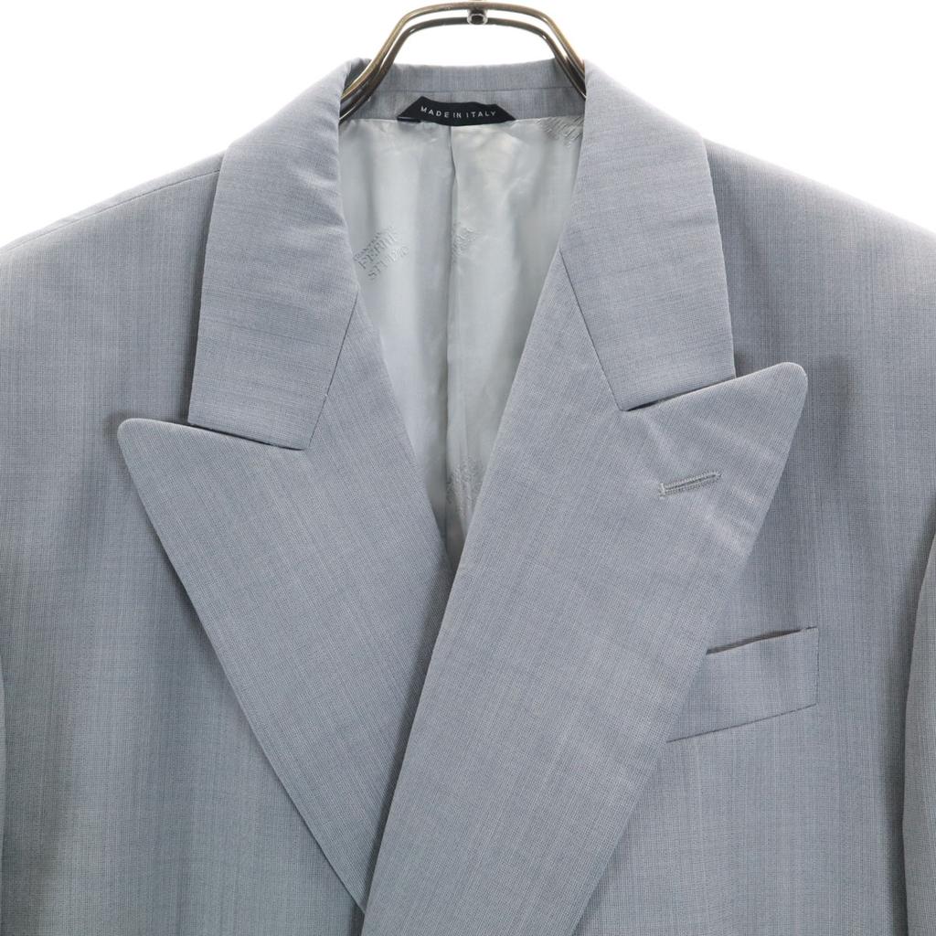 GIANFRANCO FERRE Made in Italy wool suit Setup 44 gray Double button Men's Used