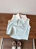 Girls' Cute Sleeveless Polo Shirt & Shorts Set 2026 - Casual Two-Piece for Kids