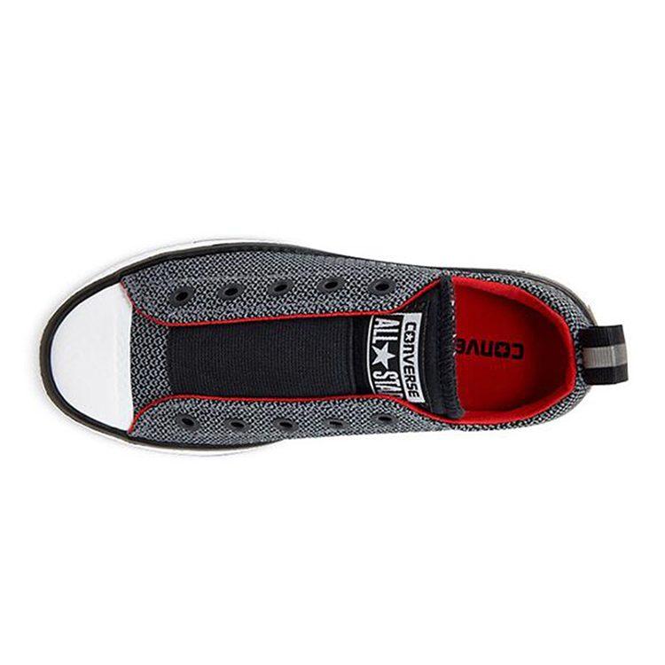 Converse Chuck Taylor All Star Hyper Lite Ox Slip on Low top Kids' Skateboarding Shoes Gray Teenagers 659980C