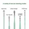 6PCS Gifts 360° Stainless Ear Pick Portable Spiral Design Spring Ear Scraper Ear Wax Remova Ear Spoon