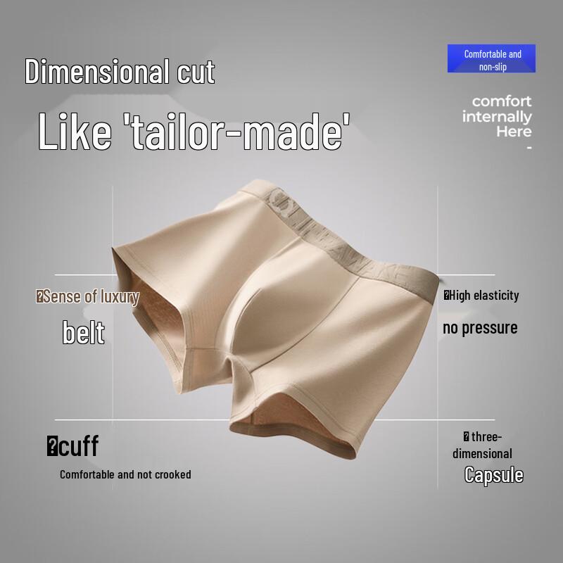 HLA Men's 7A Antibacterial Cotton Boxer Briefs 3-Pack