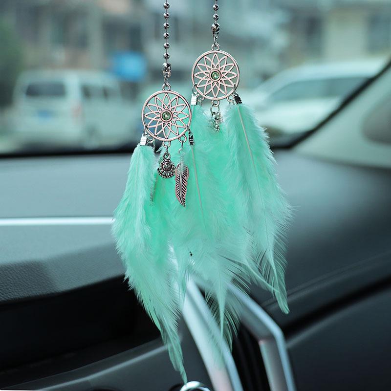 Dream Catcher Feather Car Pendant - Rearview Mirror Charm Ornament