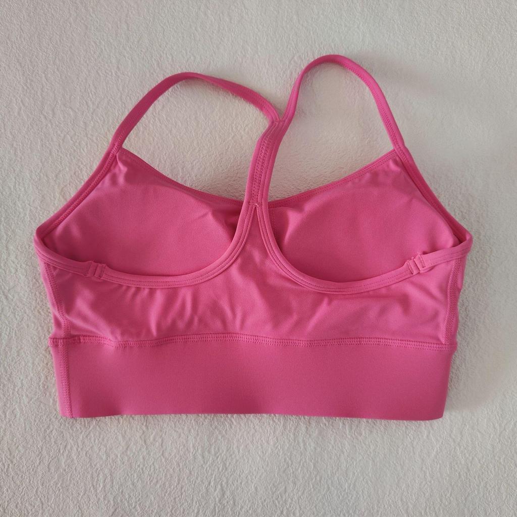 LULU Nude Y-Back Sport-BH – Reine Farbe, Westen-Stil für Outdoor-Fitness und Yoga