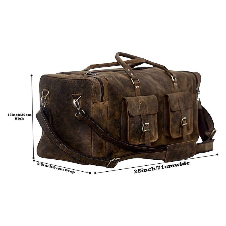 Leder-Reisetaschen, Leder-Reisetaschen, Leder-Reisegepäck, Leder-Gepäcktaschen, Leder-Übernachtungstaschen, für Männer und Frauen