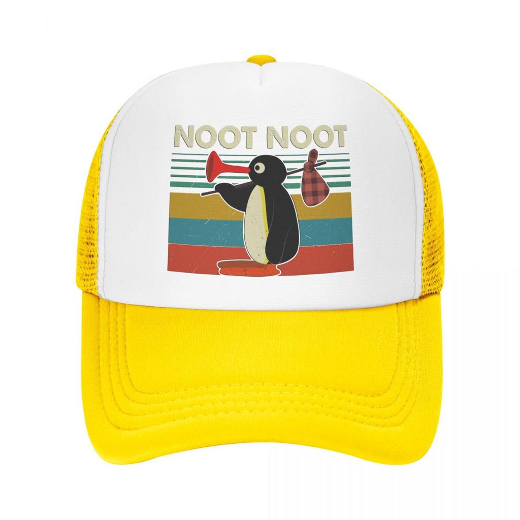 Noot Trucker Hats Pingu Pinga Penguin TV Mesh Net Baseball Cap für Unisex Frauen Kpop Snapback Caps Streetwear