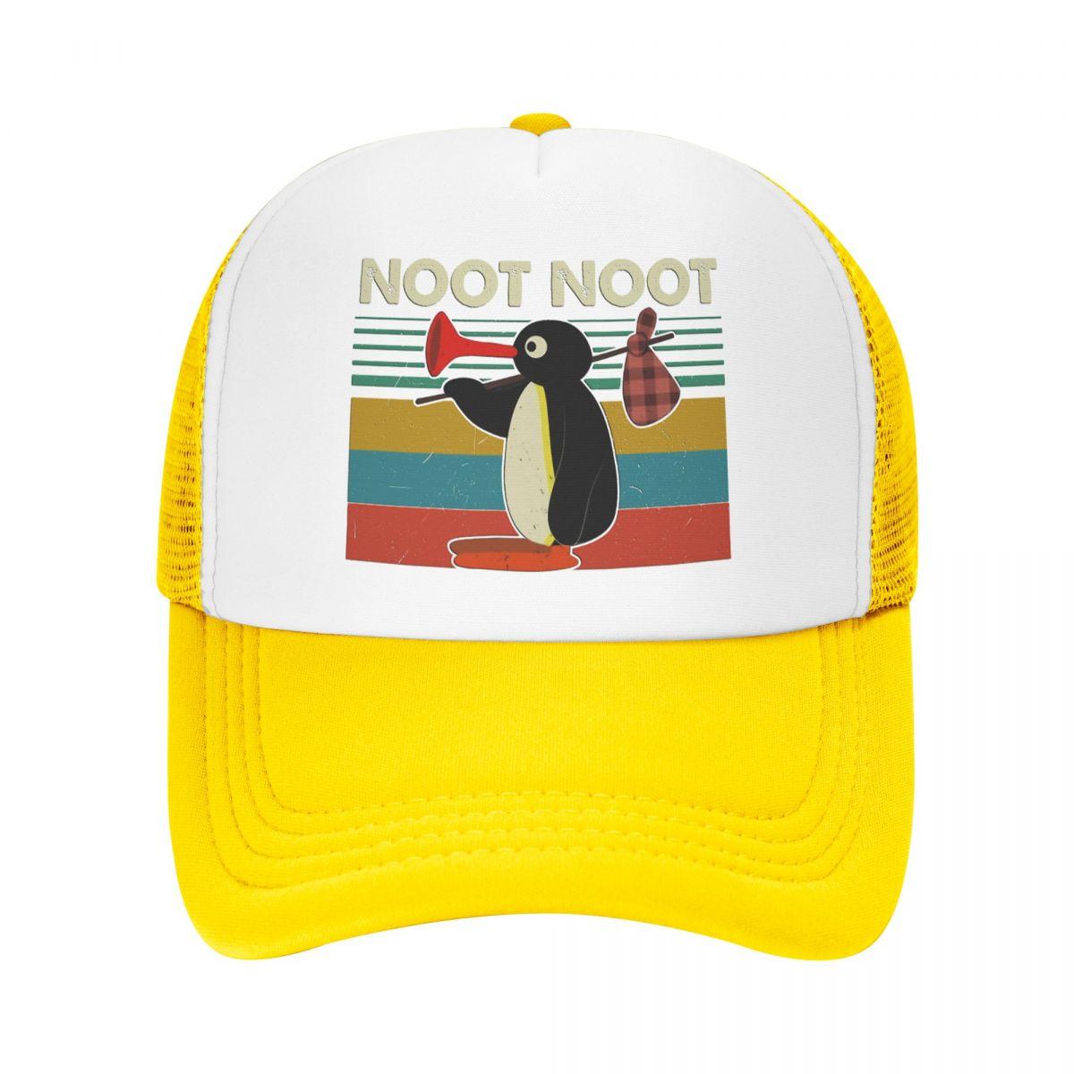 

Noot Trucker Hats Pingu Pinga Penguin TV Mesh Net Бейсбольная кепка для женщин унисекс Kpop Snapback Кепки уличная одежда One Size