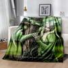 Gothic Style Blanket Soft Warm Cozy Perfect for Seaside Office Chair Four Seasons Universal Playful Design Best Holiday Gift for Friends Family