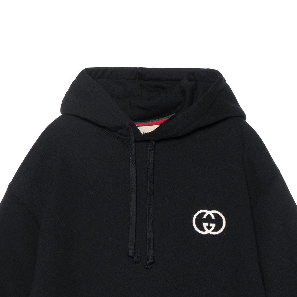 Gucci Sweatshirts Women's Black Hooded Moderate Regular 753595-XJFV9-1043