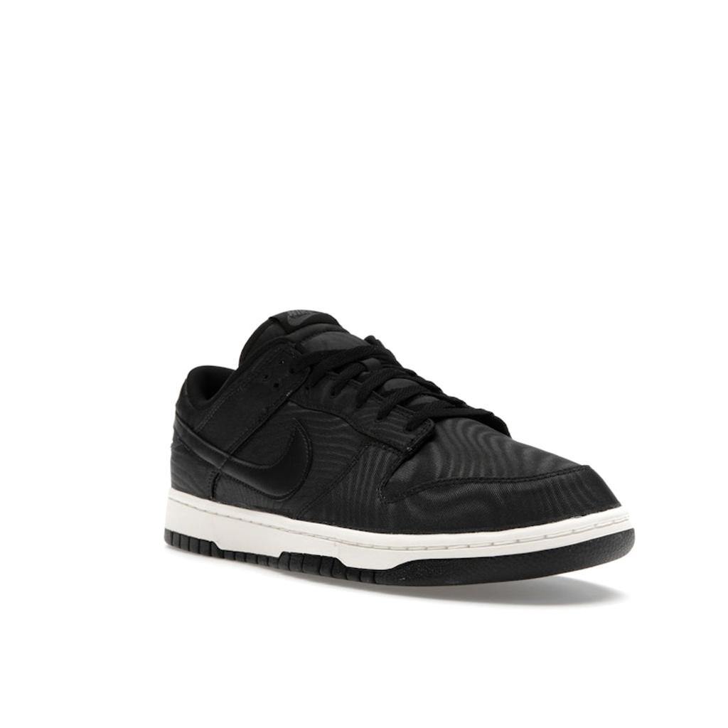 Nike Dunk Low Czarne Płócienne Sneakersy Unisex Białe DV7211-001
