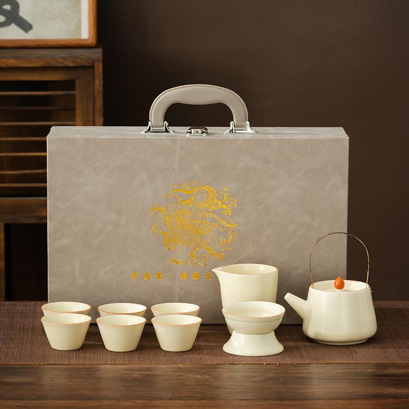 Corporate business souvenir, niche senior gifts, gifts for customers, gifts for new store opening activities, Guofeng tea set