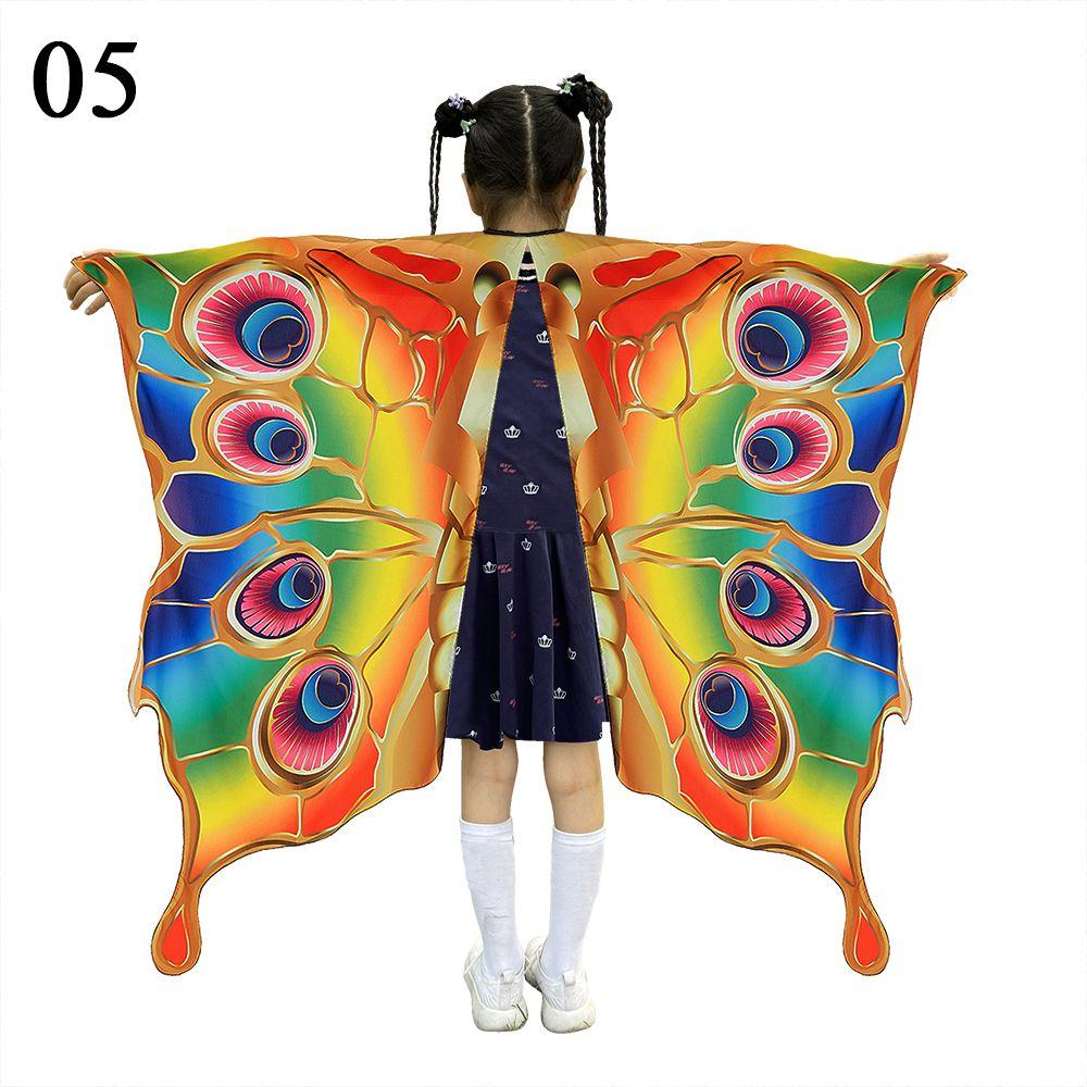 Cosplay Halloween Kostüm Partyrequisite Schmetterlingsumhang Schmetterlingsflügel Schal Mädchen Umhang Kinder Cape