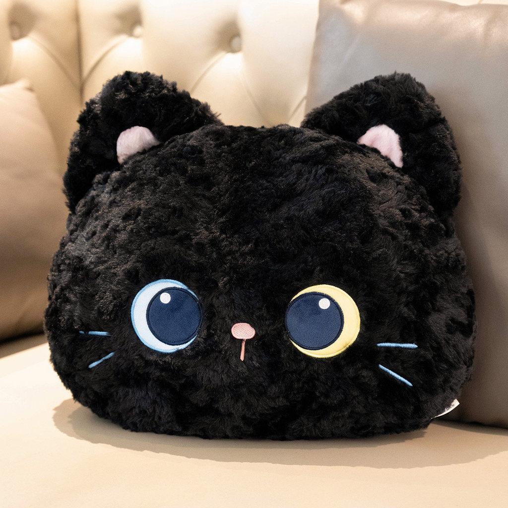 

Cat Plush Pillow Black Cat Stuffed Toy For Girls And Boys Bedroom Decor Black