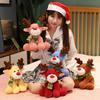 Toy Plush Reindeer Christmas Stuffed Doll Gift For Kids Decorations Bedroom