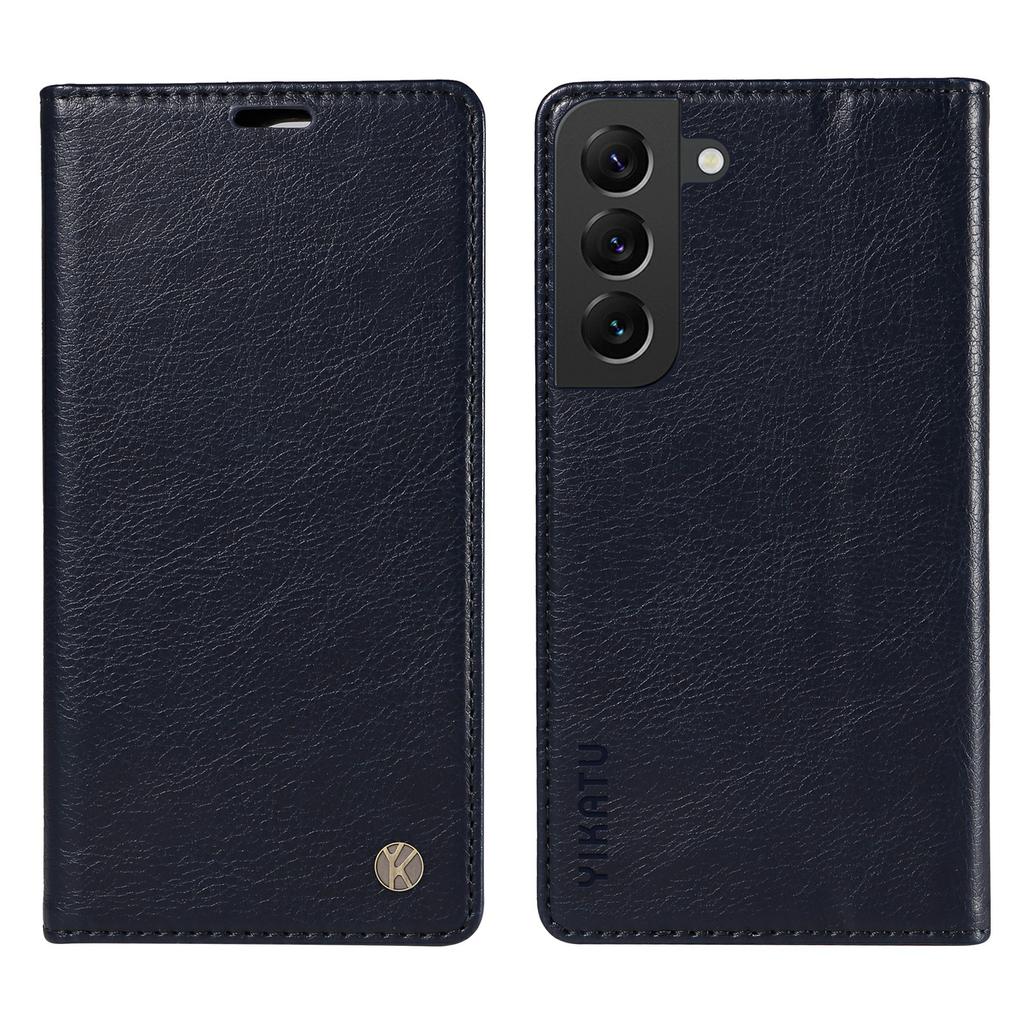 YIKATU YK-006 For Samsung Galaxy S21 FE 5G Case Anti-Drop Leather Wallet Phone Cover