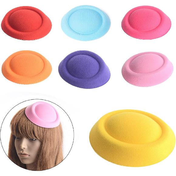 Top Fascinator Hats Base Christmas Birthday Party Hats Hair Accessories Pillbox Hat Millinery Headpieces Fascinator for Women