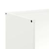 Firewood Rack White 40 x 30 x 80 cm Cold Rolled Steel