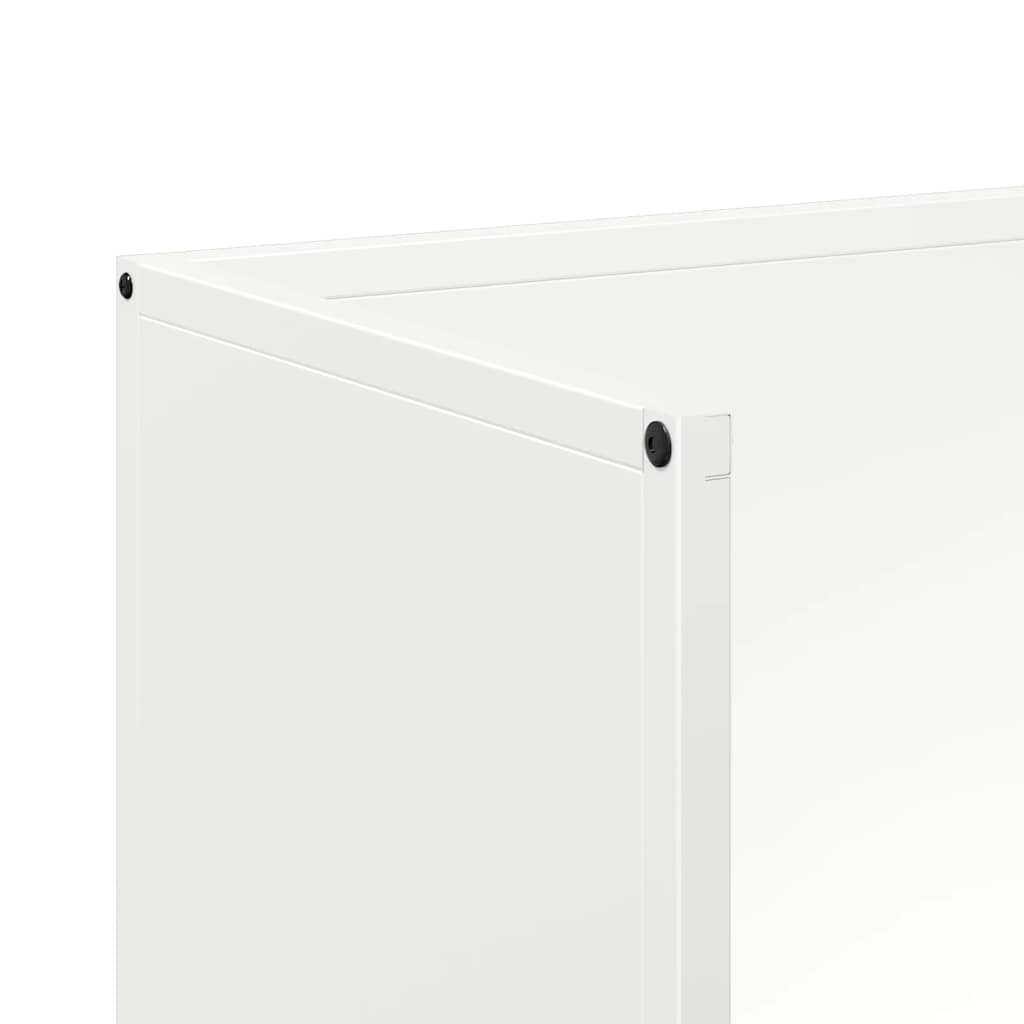 Firewood Rack White 40 x 30 x 80 cm Cold Rolled Steel