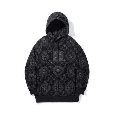 Li Ning Hooded Pullover Loose Fit All Over Print Comfortable Versatile Casual Simple Sweatshirt Unisex Sweatshirt AWDV829-2